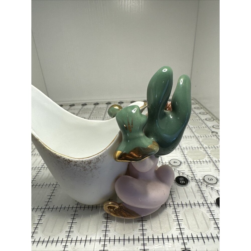 Vintage LEFTON Pink Bunny Rabbit Creamer/Planter Easter Anthropomorphic - Picture 9 of 16